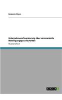 Unternehmensfinanzierung über kommerzielle Beteiligungsgesellschaften