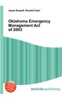 Oklahoma Emergency Management Act of 2003: (English)