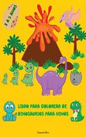 Libro para colorear de dinosaurios para niños