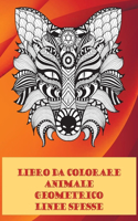 Libro da colorare - Linee spesse - Animale geometrico
