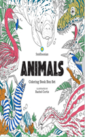 Animals: A Smithsonian Coloring Book Box Set