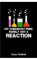 My Chemistry Puns Rarely Get A Reaction Science Notebook