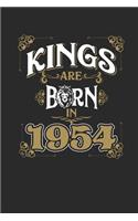 Kings Are Born In 1954: Graph Paper Notebook / Journal (6" X 9" - 5 Squares per inch - 120 Pages) - Birthday Gift Idea