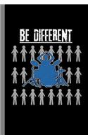 Be Different: Drums Instrumental Gift for Musicians (6x9) Lined Notebook