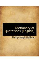 Dictionary of Quotations (English)