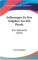 Auflosungen Zu Den Aufgaben Aus Der Physik