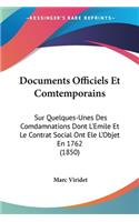 Documents Officiels Et Comtemporains