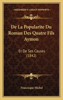 De La Popularite Du Roman Des Quatre Fils Aymon