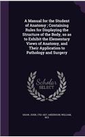A Manual for the Student of Anatomy; Containing Rules for Displaying the Structure of the Body, so as to Exhibit the Elementary Views of Anatomy, and Their Application to Pathology and Surgery: (English)