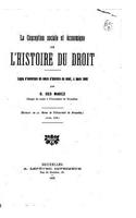 conception sociale et économique de l'histoire du droit