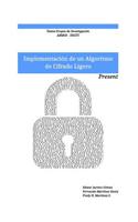 Implementacion de un algoritmo de cifrado ligero
