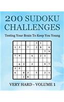 200 Sudoku Challenges - Very Hard - Volume 1