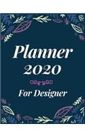 Planner 2020 for Designer: Jan 1, 2020 to Dec 31, 2020: Weekly & Monthly Planner + Calendar Views (2020 Pretty Simple Planners)