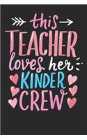 Notebook: Kinder Kindergarten Teacher 6x9 Dot Grid 120 Pages