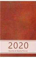 2020 Monthly & Weekly Planner