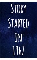 Story Started In 1967: The perfect gift for a birthday - unique personalised journal!