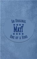 Matt: Personalized Writing Journal for Men