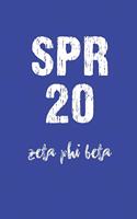 SPR 20 Zeta Phi Beta: ZPhi journal for sorority sister, future soror, friend or family; ZPhi Sorority Paraphernalia for women; sorority gifts