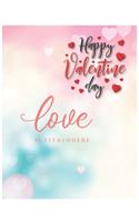 Happy Valentine's Day Notebook Journal: Rude Naughty Birthday Anniversary Funny Notebook For Boyfriend Girlfriend Husband Fiance Wife And Couple Appreciation