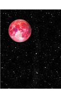 2019 Weekly Planner: Red Blood Moon - 8.5 X 11 in - Weekly View 2019 Organizer with Bonus Dotted Grid Pages + Inspirational Quotes + To-Do Lists - Stars & Moon(2 Gifts for Astronomers)