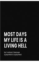 Most Days My Life Is a Living Hell But I Endure It Because a Paycheck Is a Paycheck