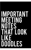 Important Meeting Notes That Look Like Doodles