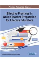 Effective Practices in Online Teacher Preparation for Literacy Educators