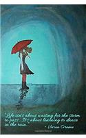 Dancing in the Rain - Dotted/Bullet Notebook: Medium Ruled, Soft Cover, 6 X 9 Journal, 190 Pages
