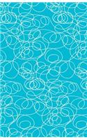 Journal Notebook Abstract Scribbles In Blue