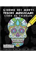Giorno dei Morti - Teschi Mossicani - Libro da Colorare