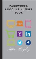 Password & Account Number Book