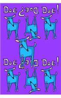 Journal Notebook For Dog Lovers, Blue Dogs in a Row 4: Blank Journal To Write In, Unlined For Journaling, Writing, Planning and Doodling, For Women, Men, Kids, 160 Pages, Easy To Carry Size.(54 Wagworthy Plain)