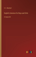 English Literature for Boys and Girls