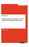Bürgerausschüsse in Esslingen - Theorie und Praxis kommunaler Partizipation