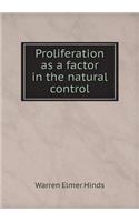 Proliferation as a factor in the natural control: (English)