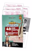Educart Abhyaas NEET OMR Sheets 2024 With Supplementary Booklet on New Topics (Includes Special Ball Point Pen) (40 total)