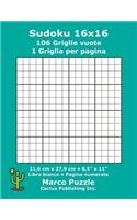 Sudoku 16x16 - 106 Griglie vuote