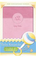 Baby Keepsake Bible-NIV: New International Version, Pink Italian Duo-Tone, Baby Keepsake