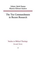 Ten Commandments in Recent Research