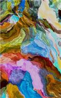 Blank Page Write In Journal (Abstract Multi-Colored Art)