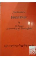 First Studies in Biblical Hebrew