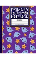 Primary Composition Notebook: Cue Dolphins and Star Fish Kindergarten Composition School Exercise Book (Story Paper Journal)