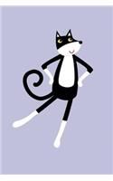Notes: A Blank Isometric Graph Paper Notebook with Dancing Cat Cover Art