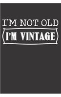 Old Vintage Birthday Notebook Journal: Old Vintage Birthday Notebook Journal Gift Dot Grid 6 x 9 120 Pages