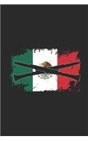 Mexico Flag - Fluet: Small Lined Notebook - Gift Idea For Mexican Pride, Mexico Flag