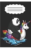 Panda Bear Notebook: Panda Bear Notebook Gift for Panda Lovers and Unicorn Lovers