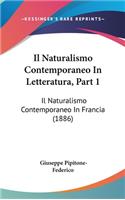 Il Naturalismo Contemporaneo In Letteratura, Part 1