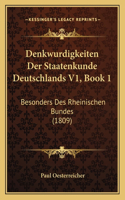 Denkwurdigkeiten Der Staatenkunde Deutschlands V1, Book 1