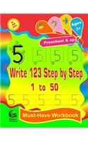 Write 123 Step by Step - 1 to 50 ( Big Book Series )