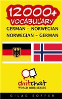 12000+ German - Norwegian Norwegian - German Vocabulary
